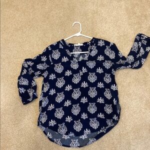 Fun 2 Fun Blue Relaxed Blouse